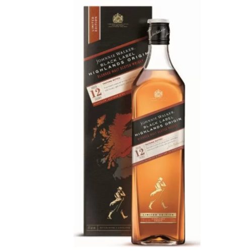 Johnnie Walker Whisky 12 years Black Label Highlands Origin Blended Malt Scotch 0,7l DD.